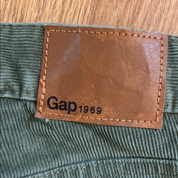 NWOT Gap girls green corduroy slacks 18 slim - Picture 3 of 6